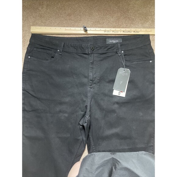 The Perfect Jean NYC Mens Size 46X30 Athletic Fit Stretch Black New - Picture 7 of 12